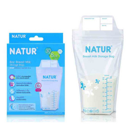 Natur ถุงเก็บน้ำนมแม่ รุ่น STD 8 OZ. แพ็ก 30 ถุง - NATUR, อุปกรณ์บรรจุน้ำนม แผ่นซับน้ำนม