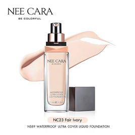 Nee Cara รองพื้น Waterproof Ultra Cover Liquid Foundation 30 มล. - NEE CARA, ครีมรองพื้น