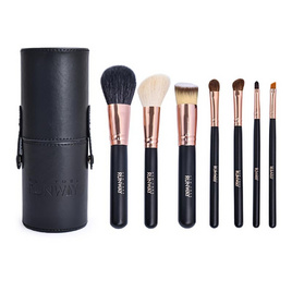 New York RUNWAY เซ็ทแปรงแต่งหน้า 7 ชิ้น Make Up Brush Set + กระบอกเก็บแปรง - New York Runway, อุปกรณ์สำหรับแต่งหน้า