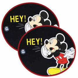 Next Products ม่านบังแดด ด้านข้าง Silver(แพ็คคู่) Mickey mouse(HEY!) - Next Products, อุปกรณ์ตกแต่งรถยนต์