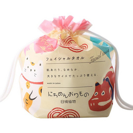 Nichimen Orimono แผ่นเช็ดหน้าผลิตจากผ้าฝ้าย 100% White Ribon 70 แผ่น - Nichimen Orimono, เครื่องใช้ส่วนตัว/เสริมความงาม