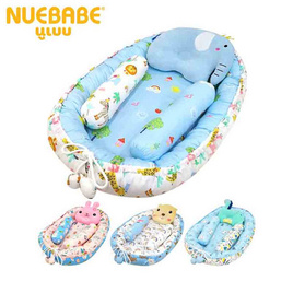 Nuebabe ชุดที่นอนเด็กรังผึ้ง พร้อมหมอนหลุม หมอนข้าง 1 ชิ้น (คละสี คละลาย) - Nuebabe, Bedding Time รวมที่นอนของหนูๆ