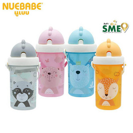 Nuebabe กระติกน้ำพร้อมหลอดดูด Buddy Babe คละสี/คละลาย - Nuebabe, อุปกรณ์รับประทานอาหาร