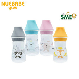 Nuebabe ขวดนม Buddy Babe 4 ออนซ์ แพ็กคู่ คละสี/คละลาย - Nuebabe, Nuebabe