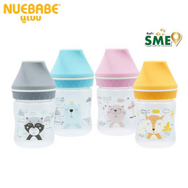 Nuebabe ขวดนมคอกว้าง Buddy Babe 4 ออนซ์ แพ็กคู่ คละสี/คละลาย - Nuebabe, อุปกรณ์ให้นม
