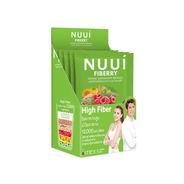 Nuui ผลิตภัณฑ์อาหารเสริมหนุย ไฟเบอรี่ 1700 มก. บรรจุ 5 ซอง - Nuui, อาหารเสริม