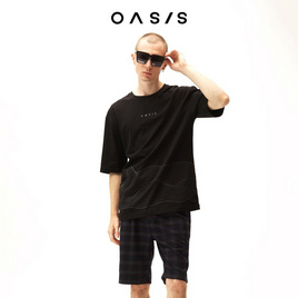 OASIS เสื้อยืดโอเวอร์ไซส์ รุ่น MTCO1856 - OASIS, แฟชั่นผู้ชาย