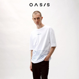 OASIS เสื้อยืดโอเวอร์ไซส์ รุ่น MTCO1856 - OASIS, เสื้อผ้า