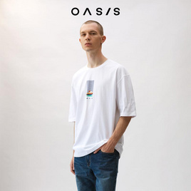 OASIS เสื้อยืดโอเวอร์ไซส์ รุ่น MTCO1857 - OASIS, เสื้อผ้า