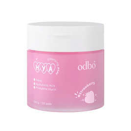 ODBO คลีนซิ่งแพดส์ Hya Cleansing Pads กลิ่นสตรอเบอร์รี่ 120 แผ่น - ODBO, เช็ดเครื่องสำอาง