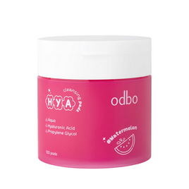 ODBO คลีนซิ่งแพดส์ Hya Cleansing Pads กลิ่นแตงโม 120 แผ่น - ODBO, เช็ดเครื่องสำอาง
