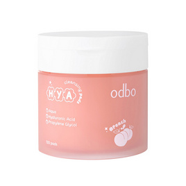 ODBO คลีนซิ่งแพดส์ Hya Cleansing Pads กลิ่นพีช 120 แผ่น - ODBO, เช็ดเครื่องสำอาง