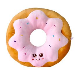 OPORTOYS หมอนตุ๊กตาโดนัท Donut 45ซม. (17นิ้ว) สตรอว์เบอร์รี่ - OPORTOYS, ตุ๊กตา