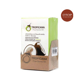 OTOP ทรอปิคานา น้ำมันมะพร้าวสกัดเย็นบริสุทธิ์ 10 แคปซูล (แพ็ค 4 ชิ้น) - Tropicana, Tropicana