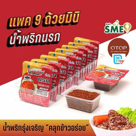 OTOP มินิรุ่งเจริญ น้ำพริกนรก 12 กรัม (แพ็ก 9 ชิ้น) - มินิรุ่งเจริญ, 7Online