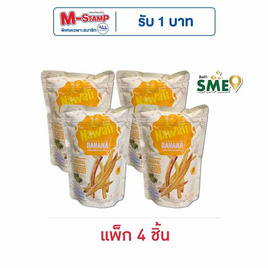 OTOP นาวาตี กล้วยเส้นทรงเครื่องรสดั้งเดิม 30 กรัม (แพ็ก 4 ชิ้น) - NaWaTi, ผลไม้อบแห้ง