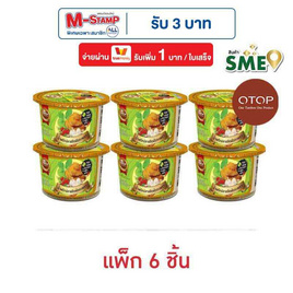 OTOP ป้าแว่น น้ำพริกปลาสลิดผัดกะเพรา 30 กรัม (แพ็ก 6 ชิ้น) - ป้าแว่น, เครื่องปรุงรส