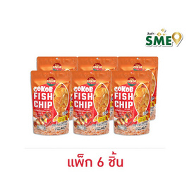 OTOP โกก๊อบ แผ่นปลาทอดกรอบรสสไปซี่บาร์บีคิว 40 กรัม (แพ็ก 6 ชิ้น) - GoKob, หมูหยอง/หมูแผ่น