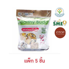 OTOP เฮลท์ตี้บัดดี้ ข้าวน้ำนมอบกรอบรสสาหร่ายและซีอิ๊วญี่ปุ่น 45 กรัม (แพ็ก 5 ชิ้น) - เฮลท์ตี้บัดดี้, มะขาม บ๊วย ผลไม้แปรรูป