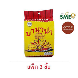 OTOP บานาน่า กล้วยกรอบรสพิซซ่า 85 กรัม (แพ็ก 3 ชิ้น) - บานาน่า, ขนมขบเคี้ยว