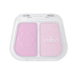 Odbo บลัชออนและไฮไลท์ Duo Fuse Blush & Highlight 3+3กรัม - Odbo, แก้ม