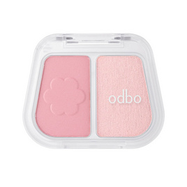 Odbo บลัชออนและไฮไลท์ Duo Fuse Blush & Highlight 3+3กรัม - Odbo, แก้ม