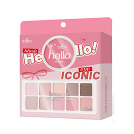 Odbo เซ็ตบลัชออนและพาเลทตา Hello Blusher & Iconic Eyeshadow Palette 7 กรัม - Odbo, ทาตา