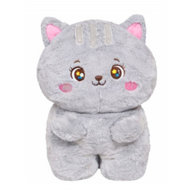 Opor Toy ตุ๊กตาน้องแมวสีเทา Bobo & Friend ขนาด 16 นิ้ว - OPORTOYS, ตุ๊กตาและของเล่นผ้ากำมะหยี่/ ของเล่นนุ่มนิ่ม