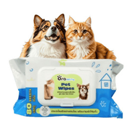Ora Pet Care Pet Wipes ทิชชู่ทำความสะอาดสัตว์เลี้ยง - Ora Pet Care, อุปกรณ์ทำความสะอาดและตกแต่งขน