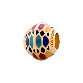 Ownory จี้ชาร์มลายเบญจรงค์ไทย Classical Five Colours Charm รหัส 10006388 - Ownory, เครื่องประดับผู้หญิง