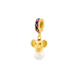 Ownory จี้ชาร์มช้างไทยเบญจรงค์ Pearly Thai Elephant Dangle Charm รหัส 10006632 - Ownory, เครื่องประดับผู้หญิง