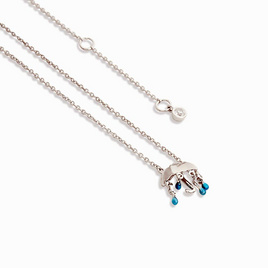 Ownory สร้อยคอพร้อมจี้รูปหยดน้ำฝน Rhythm of the Rain Necklace & Pendant - Ownory, Ownory