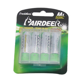 PAIRDEER ถ่านชาร์จ 2500mAh AA 4 ก้อน - PAIRDEER, ถ่านชาร์จ