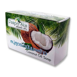 PAMPER SKIN สบู่น้ำมันมะพร้าว Coconut Oil Soap 120 กรัม - PAMPER SKIN, สินค้าใหม่