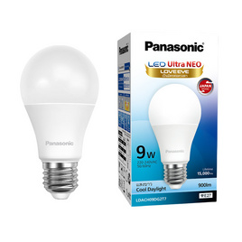 PANASONIC หลอดไฟ LED Ultra 9W แสงขาว - Panasonic, หลอดไฟ
