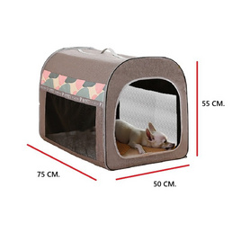 PETEMPIRE อุโมงค์สัตว์เลี้ยง L เขียว-ชมพู 75x50x55 - PETEMPIRE, ของเล่น