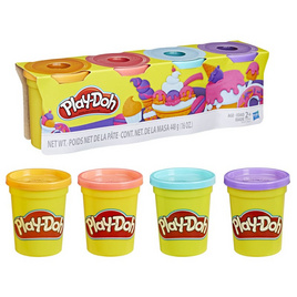 PLAY-DOH ชุดแป้งโด SWEET 4 สี - Kiddo pacific, ของเล่นเพื่อการศึกษา งานฝีมือ และปริศนา และเกมกระดาน
