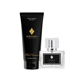 PORNMAYA เซ็ทน้ำหอมPERFUME กลิ่นBLACK ROMANCE 30 มล.+LOTION กลิ่นBLACK ROMANCE 100 กรัม - Pornmaya, สินค้าใหม่