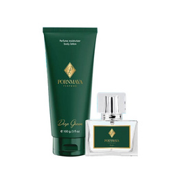 PORNMAYA ชุดเซ็ทน้ำหอม PERFUME กลิ่น DEEP GREEN 30 มล.+LOTION กลิ่น DEEP GREEN 100 กรัม - Pornmaya, น้ำหอมผู้หญิง