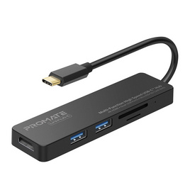 PROMATE อุปกรณ์ขยายช่องสัญญาณ Multi-Function High Speed USB-C Hub รุ่น LinkHub-C - PROMATE, อุปกรณ์ขยายพอร์ท