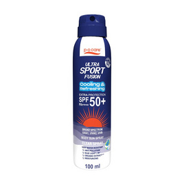 P.O.CARE สเปรย์กันแดดผิวกาย Ultrasport Fusion Clear Sun Spray SPF50+ PA++++ 100มล. - P.O.Care, กันแดดทาตัว