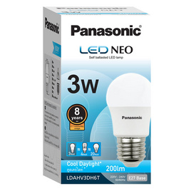 Panasonic หลอดไฟแอลอีดีนีโอ 3 วัตต์ แสงขาว - Panasonic, หลอดไฟ LED