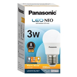 Panasonic หลอดไฟแอลอีดีนีโอ 3 วัตต์ แสงส้ม - Panasonic, โคมไฟและหลอดไฟ