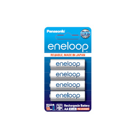 Panasonic ถ่านชาร์จ Eneloop AA 2000 mAh (แพ็ก 4 ก้อน) - Panasonic, ถ่านไฟฉาย และเครื่องชาร์จ