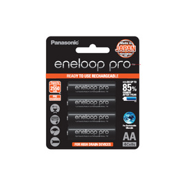 Panasonic ถ่านชาร์จ Eneloop Pro AA 2550 mAh (แพ็ก 4 ก้อน) - Panasonic, แก็ดเจ็ต