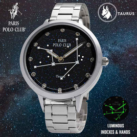 Paris Polo Club นาฬิกาข้อมือ PPC-220601L-TAU ราศีพฤษภ - Paris Polo Club, นาฬิกา