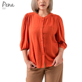 Pena house เสื้อเบลาส์แฟชั่นสีพื้น คอกลม แขนพอง รุ่น POSL102304 - Pena house, แฟชั่นผู้หญิง