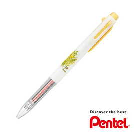 Pentel ปากกาพร้อมไส้ 3 ระบบ iPlus Botanical ด้ามสีเหลือง - Pentel, เครื่องเขียน