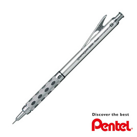 Pentel ดินสอเขียนแบบ GRAPHGEAR 1000 ขนาด 0.5มม. ด้ามสีเทา - Pentel, Pentel