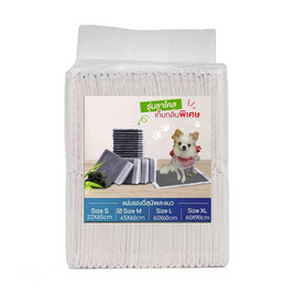 PetHouse Store แผ่นรองฉี่สุนัข รุ่นชาร์โคล SIZE M (50 ชิ้น) - pethouse.store, ห้องน้ำและผ้าอ้อมสัตว์